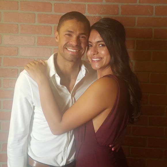 COPY - BALLROOM BURGUNDY MAXI DRESS - Picture 6 of 8